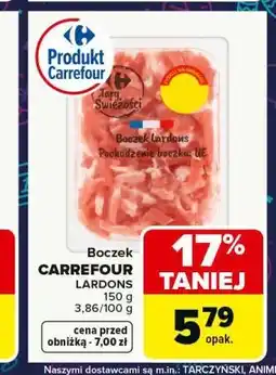 Carrefour Boczek CARREFOUR LARDONS 150 g oferta