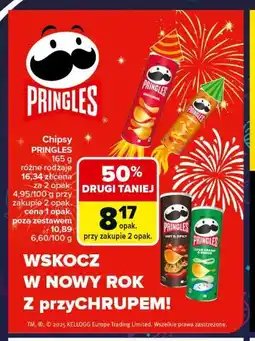Carrefour Chipsy PRINGLES 165 g oferta