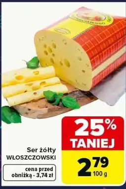 Carrefour Ser żółty Włoszczowski oferta