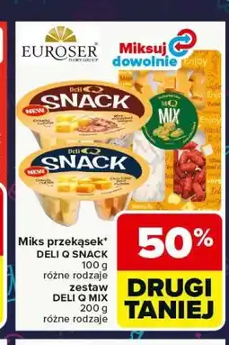 Carrefour Miks przekąsek DELI Q SNACK 100 g / zestaw DELI Q MIX 200 g oferta