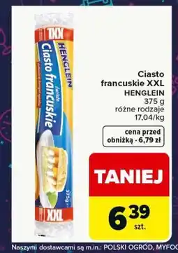 Carrefour Ciasto francuskie XXL HENGLEIN oferta