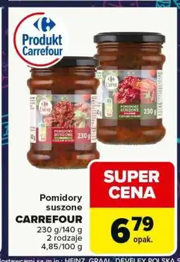 Carrefour Pomidory suszone CARREFOUR 230 g/140 g oferta
