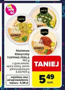 Carrefour Hummus klasyczny TOPPING PERLA 160 g oferta