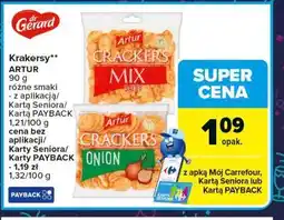 Carrefour Krakersy ARTUR 90g oferta