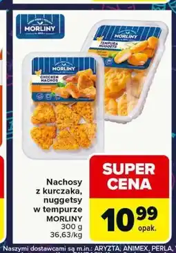 Carrefour Nachosy z kurczaka, nuggetsy MORLINY 300 g oferta