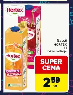 Carrefour Napój Hortex (1 l, różne rodzaje) oferta