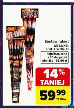 Carrefour Zestaw rakiet DE LUXE, LIGHT WORLD oferta