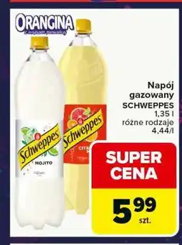 Carrefour Schweppes (1.35 l, różne rodzaje) oferta