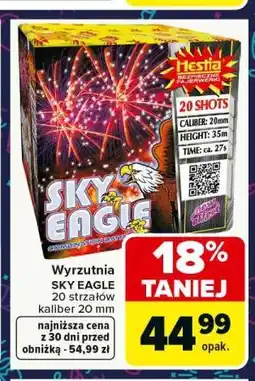 Carrefour Wyrzutnia SKY EAGLE 20 strzałów oferta