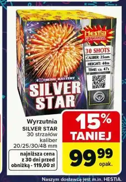 Carrefour Wyrzutnia SILVER STAR 30 strzałów oferta