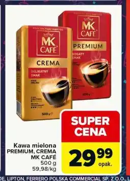 Carrefour Kawa mielona PREMIUM, CREMA MK CAFE 500 g oferta