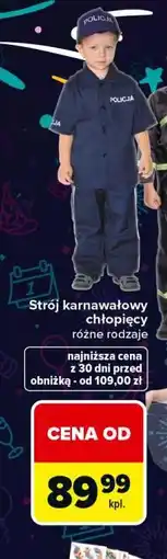 Carrefour Strój karnawałowy chłopięcy oferta