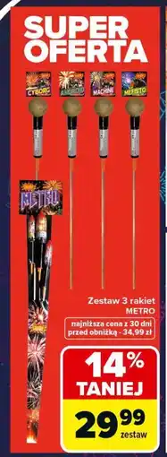 Carrefour Zestaw 3 rakiet METRO oferta