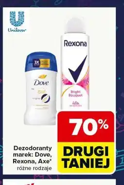 Carrefour Deodorants (Dove, Rexona, Axe) oferta