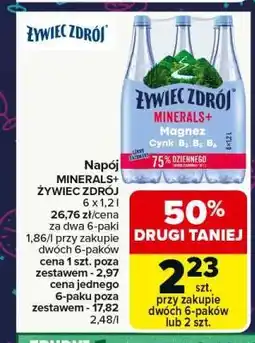 Carrefour Napój MINERALS+ ŻYWIEC ZDRÓJ 6 x 1,2 l oferta