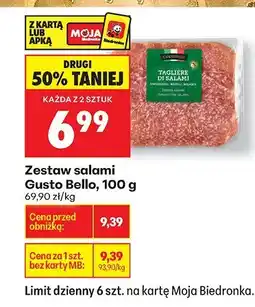 Biedronka Zestaw salami Gusto Bello oferta