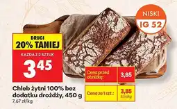 Biedronka Chleb żytni 100% bez dodatku drożdży, 450 g oferta