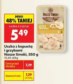 Biedronka Uszka z kapustą i grzybami Nasze Smaki oferta