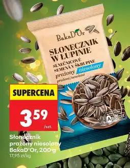 Biedronka Nasiona Słonecznik prażony niesolony BakaD'Or, 200 g oferta