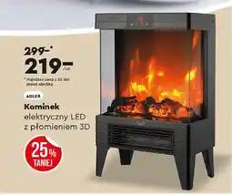 Biedronka Kominek elektryczny LED z płomieniem 3D oferta