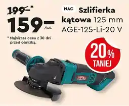 Biedronka NAC Szlifierka kątowa 125 mm AGE-125-Li-20 V oferta