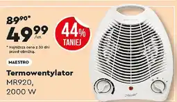 Biedronka MAESTRO Termowentylator MR920, 2000 W oferta