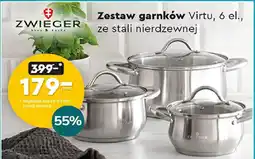 Biedronka ZWIEGER Zestaw garnków Virtu oferta