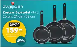 Biedronka ZWIEGER Zestaw 3 patelni Virtu oferta