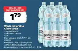 Netto Woda mineralna Cisowianka 1,5 l oferta