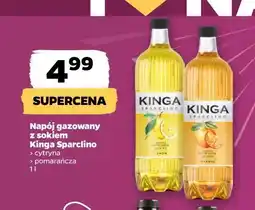 Netto Napój gazowany z sokiem Kinga Sparclino cytryna, pomarańcza 1 l oferta