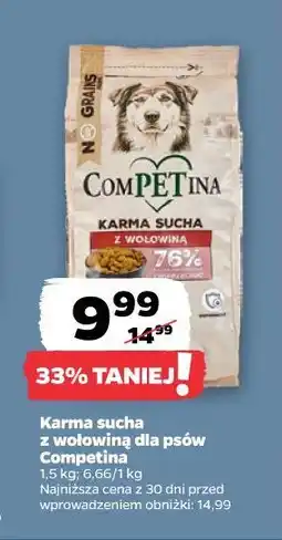 Netto Karma sucha z wołowiną dla psów Competina oferta