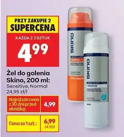 Biedronka Żel do golenia Skino, 200 ml oferta