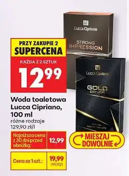 Biedronka Woda toaletowa Lucca Cipriano, 100 ml oferta