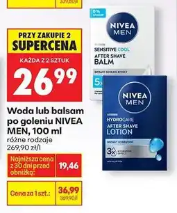 Biedronka Woda lub balsam po goleniu NIVEA MEN , 100 ml oferta