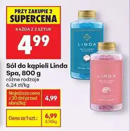 Biedronka Sól do kąpieli Linda Spa, 800 g oferta