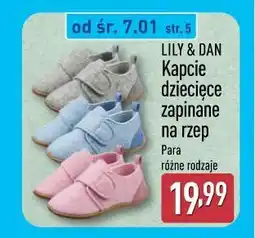 ALDI LILY & DAN Kapcie dziecięce zapinane na rzep oferta