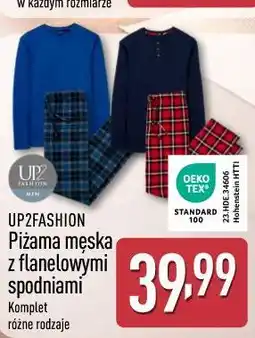 ALDI UP2FASHION Piżama męska z flanelowymi spodniami oferta