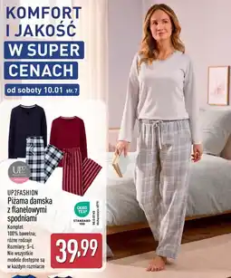 ALDI UP2FASHION Piżama damska z flanelowymi spodniami oferta
