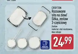ALDI CROFTON Rozsuwane sito na zlew/ Sitka, zestaw 3-częściowy oferta
