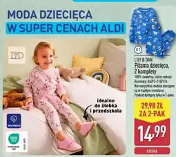 ALDI LILY & DAN Piżama dziecięca, 2 komplety oferta