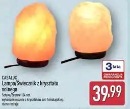 ALDI CASALUX Lampa/Świecznik z kryształu solnego oferta