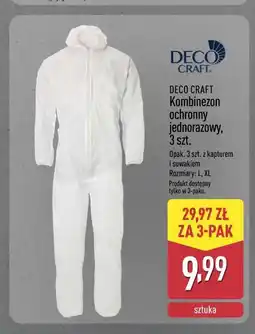 ALDI DECO CRAFT Kombinezon ochronny jednorazowy, 3 szt oferta