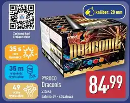 ALDI PYROCO Draconis 49-strzałowa bateria oferta