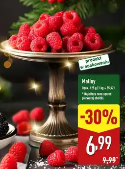 ALDI Maliny 125g oferta