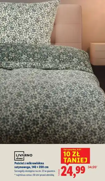 Pościel z mikrowłókna satynowego, 140 x 200 cm (LIVARNO home)