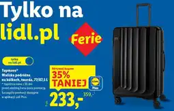 Lidl Topmove Walizka podróżna na kółkach, twarda, 77/87,5 l oferta