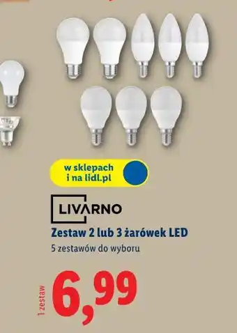 LIVARNO Zestaw 2 lub 3 żarówek LED