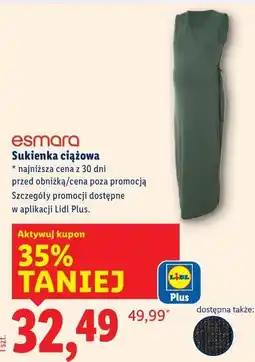 Lidl Esmara Sukienka ciążowa oferta