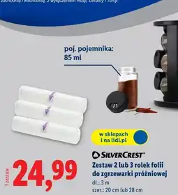 Lidl Silvercrest Zestaw 2 lub 3 rolek folii do zgrzewarki próżniowej oferta