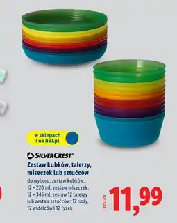 Lidl SilverCrest Zestaw kubków, talerzy, miseczek lub sztućców oferta